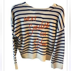 Kerri Rosenthal XOKR Next Smiles On You pullover Sweater - Size Large